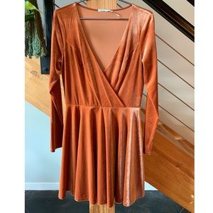 Urban Outfitters-Kimchi Blue, Velvet Skater Dress